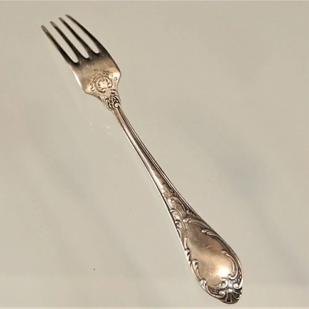 Antique Fork Silverplate Non US Unidentified Pattern Maker